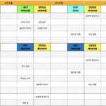 필라테스 현 4월 3째주 시간표