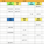 필라테스현 5월 두번째 주 시간표